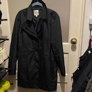 Croft & Barrow Women's Black Trench Coat